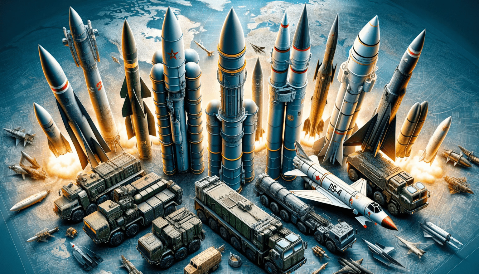 Top 7 Most Powerful Missile Launchers In The World 2024 Lights Knowledge   DALL·E 2024 01 04 18.30.46 A Detailed And Realistic Collage Showcasing The Worlds Seven Most Powerful Missile Launchers As Described In The Article. The Image Should Include T 1536x878 