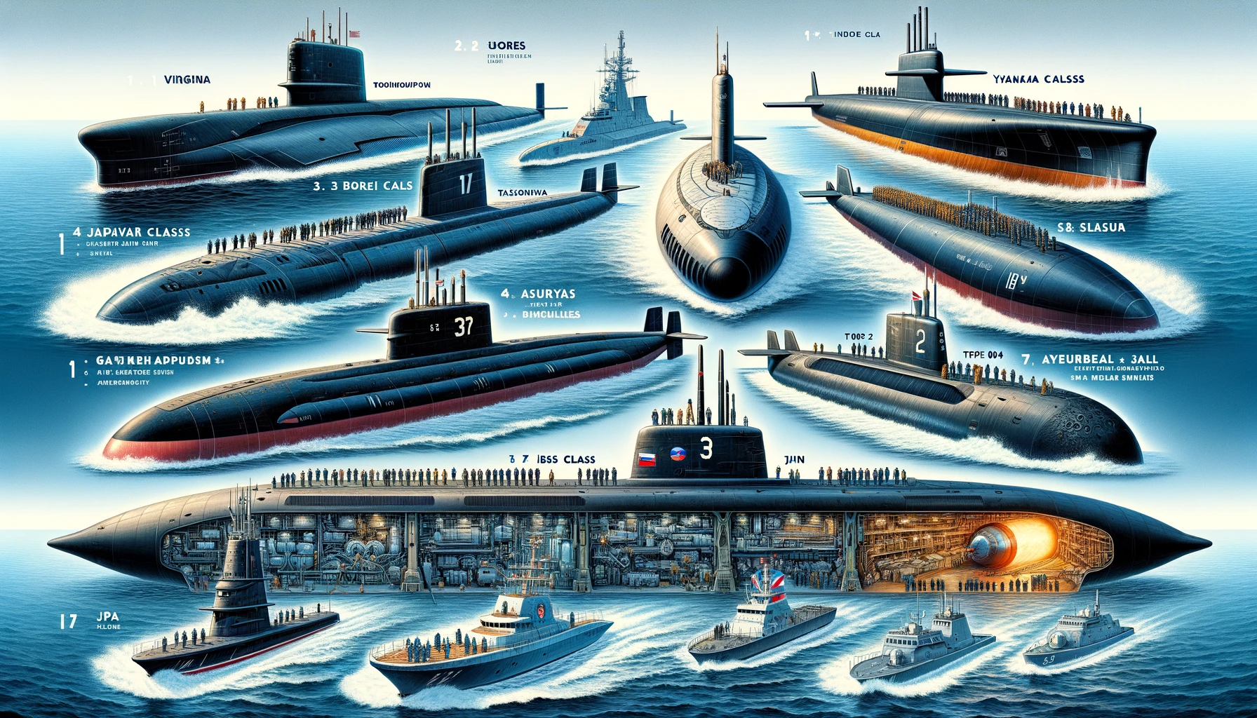 Top 7 Nuclear Submarines in the World